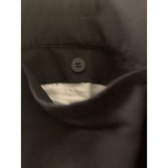 Carolina Bay Men's Pleated Front Casual Dress Pants Pockets Size 46x32 Black - Picture 14 of 16